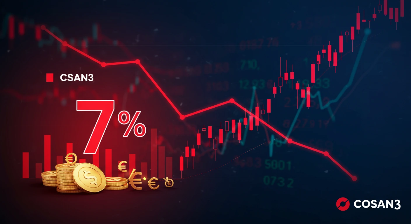 Cosan (CSAN3): Entenda a Queda de 7% e o Futuro das Ações 1 queda das ações da cosan